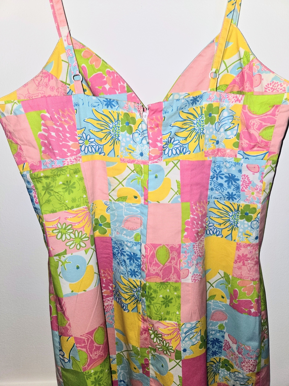Lilly Pulitzer Colorful Patchwork Mini Dress Pink, Green & Yellow Women's Size 6 - Picture 5 of 12